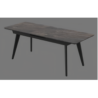 Стіл кухонний Rodos АТЛАНТА (Laminam Naturali Noir Desir)