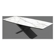 Стол кухонный Rodos BELFORT (Laminam Invisible white)