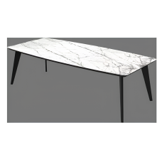 Стол кухонный Rodos DETROIT (Laminam Invisible white)