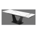 Стол кухонный Rodos ЛУАРА (Laminam Invisible white)