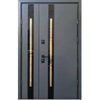 Вхідні двері зі склом STRAJ "PROOF" Slim S (1220)