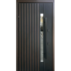 Входные двери со стеклом STRAJ "PROOF" Rio-S Loft (vin 23 + ручка-скоба)